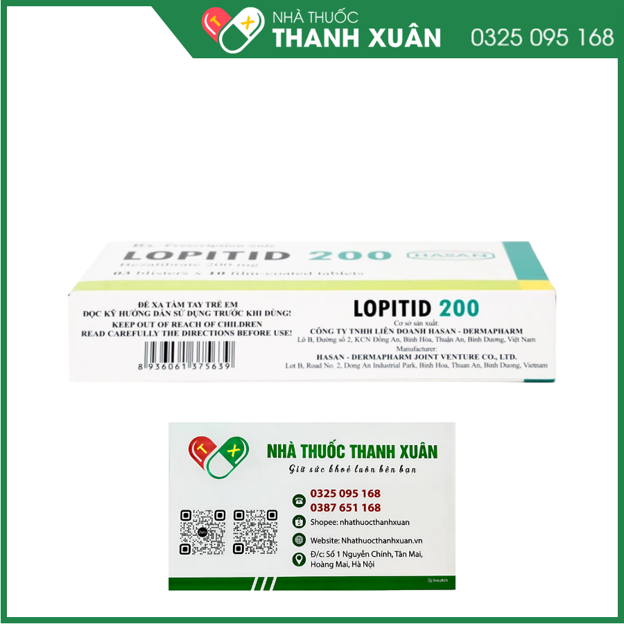 Thuốc Lopitid 200 điều trị tăng triglycerid máu nặng